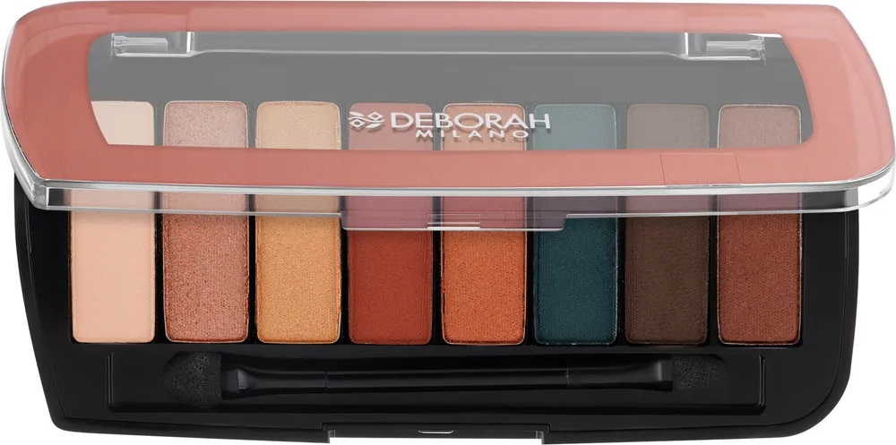Палетка теней для век Deborah Color Moods Palette 8 оттенков, оттенок 03 - Sunset