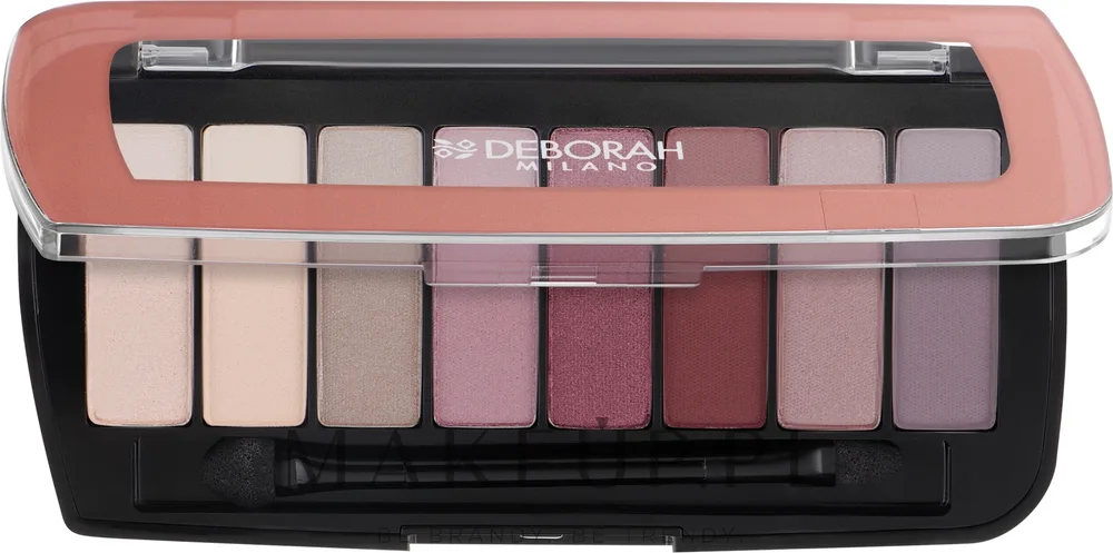 Палетка теней для век Deborah Color Moods Palette 8 оттенков, оттенок 01 - Sunrise