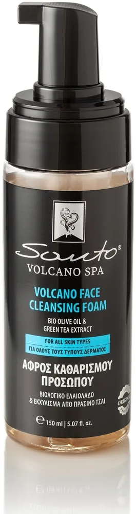 Santo Volcano Spa очищающая пенка для лица с календулой ромашкой пантенолом и алоэ 150 мл