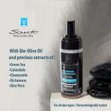 Santo Volcano Spa очищающая пенка для лица с календулой ромашкой пантенолом и алоэ 150 мл — фото 2