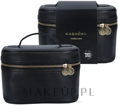 Косметичка Kashoki Vanity Case веган-материал черная 20х16х13,5 см