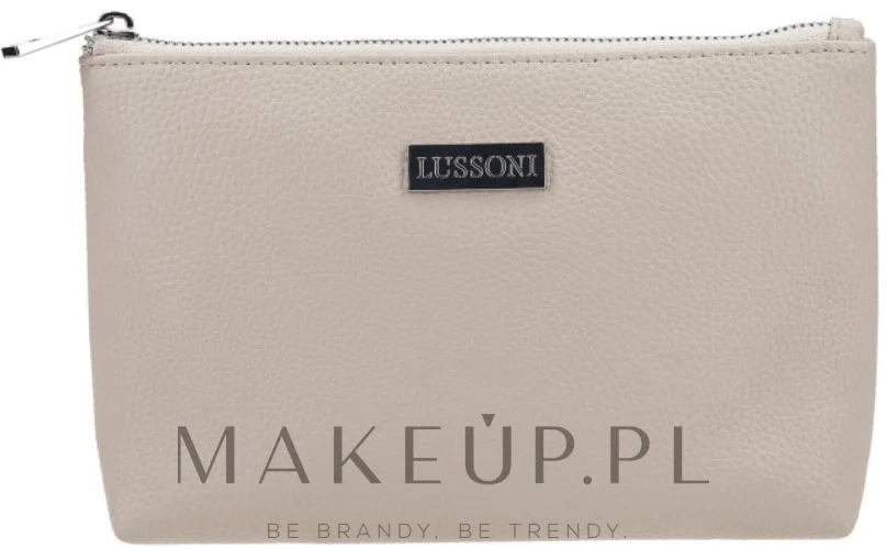 Косметичка Lussoni веган-кожа бежевая 23х14х7,5 см