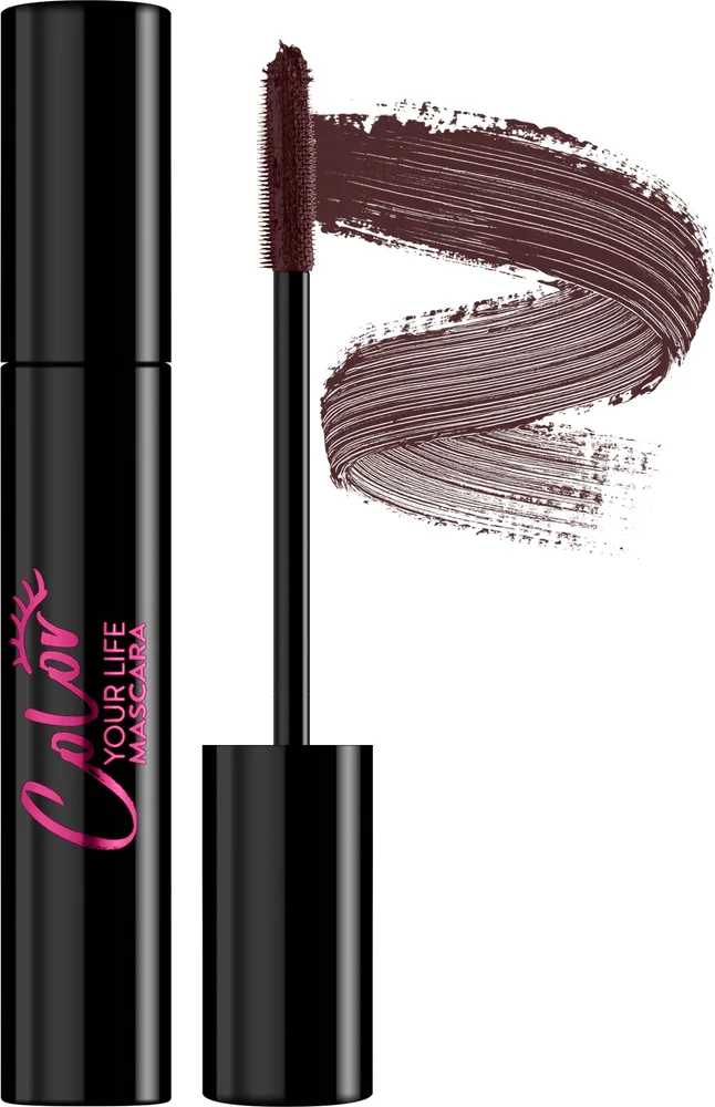 Тушь для ресниц Flormar Color Your Life цветная, оттенок Purple Plum