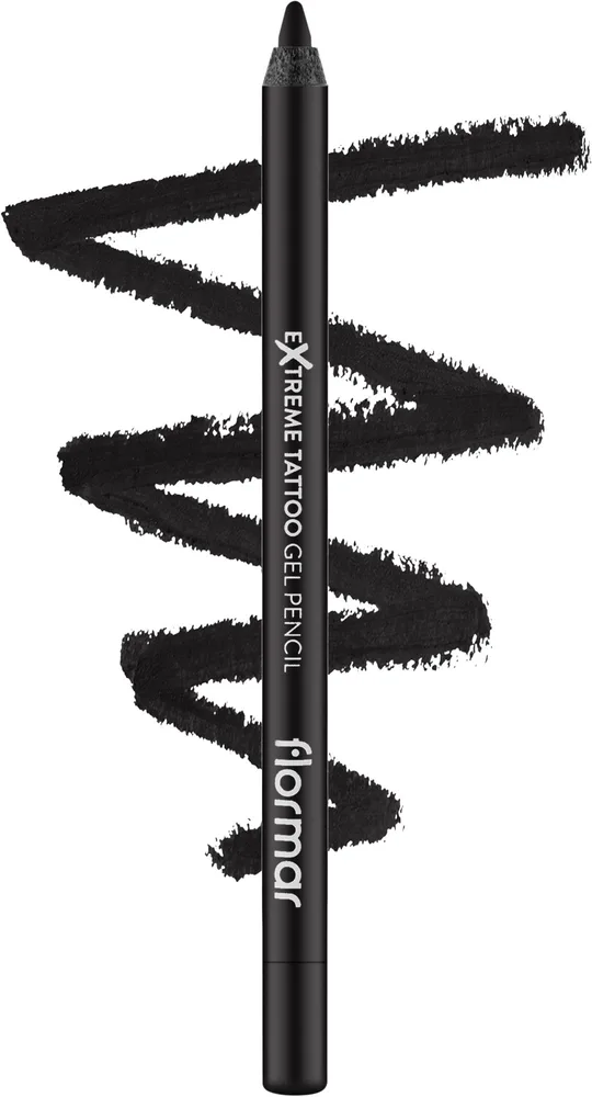 Карандаш для глаз Flormar Extreme Tattoo Gel Pencil, оттенок 06 - Onyx