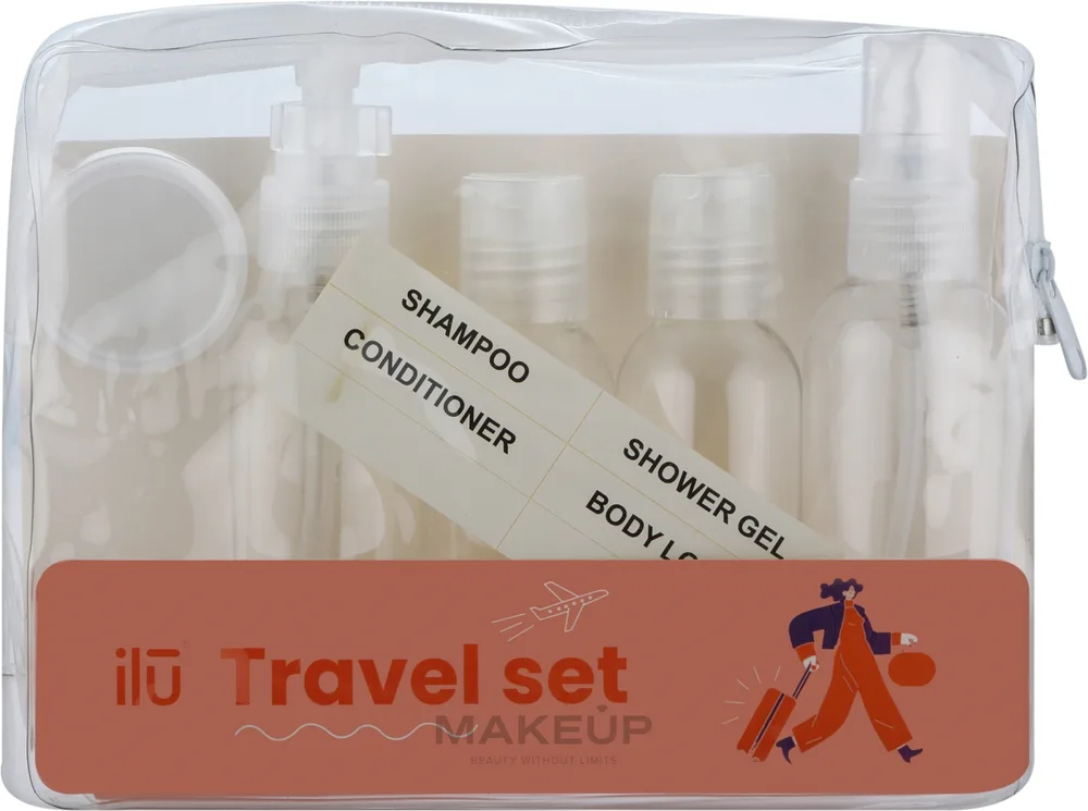 Набор дорожных контейнеров Ilu Travel Set 5 шт для косметики