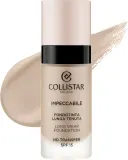 Тональная основа Collistar Impeccabile Long Wear No Transfer стойкая матирующая веганская SPF 15, 30 мл, оттенок 1N - Avory — фото 1