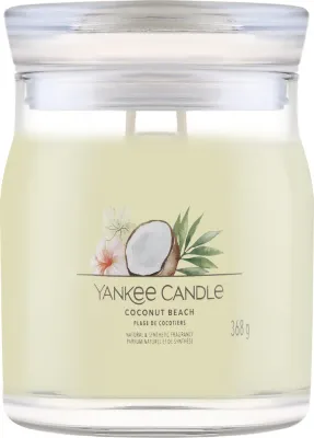 Свеча Yankee Candle Signature Coconut Beach / Кокосовый пляж, 2 фитиля