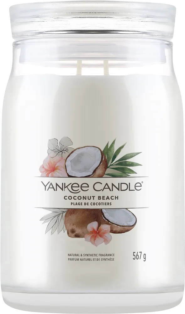 Свеча Yankee Candle Signature Coconut Beach / Кокосовый пляж, 2 фитиля