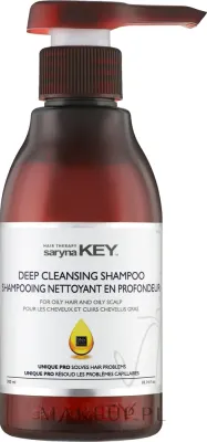 Шампунь Saryna Key Deep Cleansing для жирных волос с имбирём, бамбуком и крапивой 300 мл