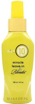 It's a 10 Haircare Miracle Leave-in for Blondes спрей несмываемый для светлых и осветлённых волос, уход для блонда без смывания