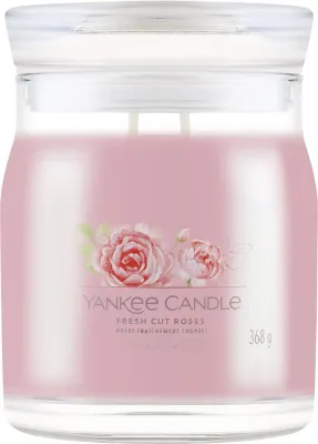 Свеча Yankee Candle Signature Fresh Cut Roses / Свежие розы, 2 фитиля, 368 г