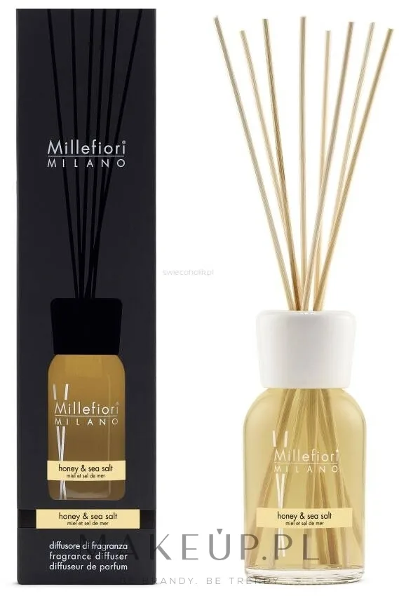 Аромадиффузор для дома Millefiori Milano Honey & Sea Salt Diffuser 250 мл и