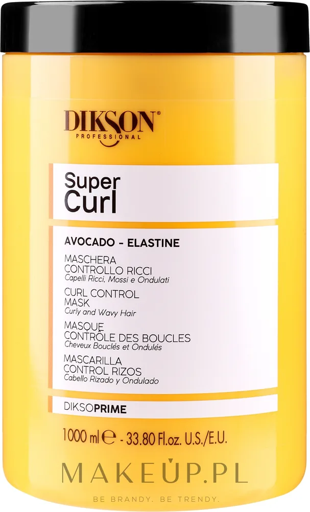 Маска для вьющихся волос Dikson Super Curl, экстракт авокадо, эластин, рисовый протеин, против пушистости