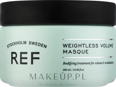 Маска для объёма волос REF Weightless Volume, экстракт киноа, растительный протеин, грейпфрут, для тонких, 250 мл