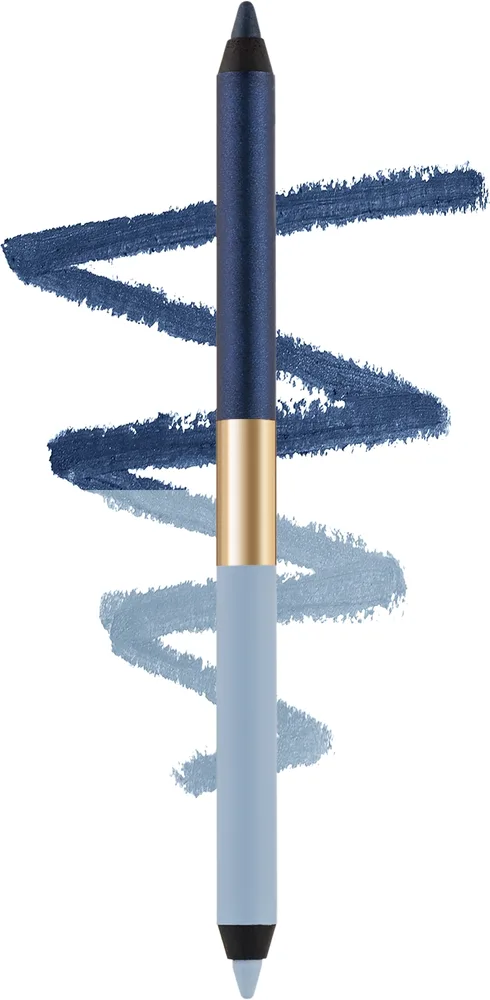 Карандаш для глаз Estee Lauder Smoke And Brighten Kajal Duo, оттенок 01 - Marine/Sky Blue
