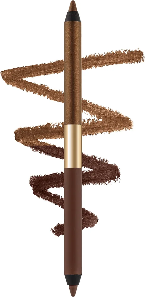 Карандаш для глаз Estee Lauder Smoke And Brighten Kajal Duo, оттенок 03 - Dark Chocolate/Rich Bronze