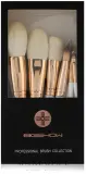 Набор кистей для макияжа Eigshow Beauty Champagne Gold Vegan Series Nanofiber Brush Set 10 шт — фото 1