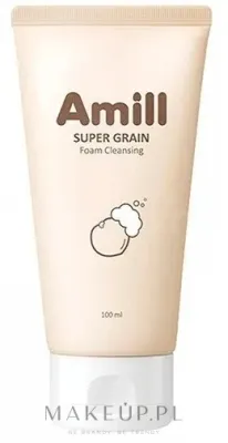 Amill Super Grain Foam Cleansing очищающая пенка со злаками рисом овсом киноа и витамином E 100 мл