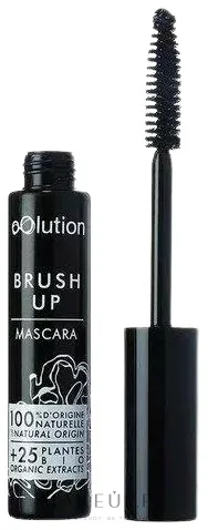 OOlution Brush Up Mascara тушь для ресниц Black объёмная с органическими маслами и экстрактами, 9 мл