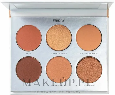Палетка теней для век Pur On Point Friday Eyeshadow Palette 6 оттенков