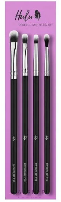 Набор кистей для макияжа Hulu Perfect Synthetic Set 4 шт. из синтетического ворса