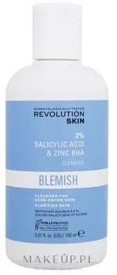 Гель для умывания Revolution Skincare Blemish 2% Salicylic Acid and Zinc BHA Cleanser с салициловой кислотой и цинком, 150 мл