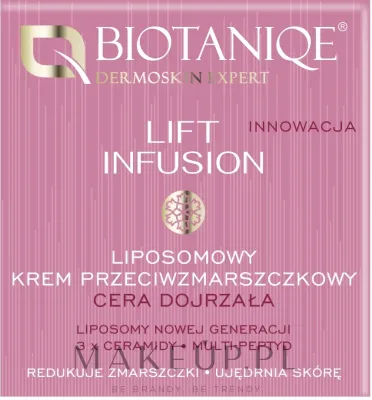 Крем для лица липосомальный Biotaniqe Lift Infusion 50+ против морщин 50 мл