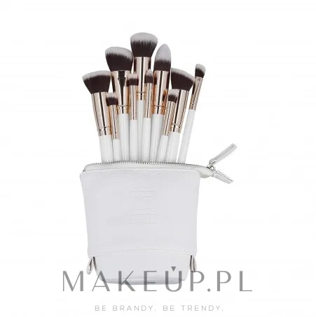 Набор кистей для макияжа ILU Basic Mu White Makeup Brush Set 10 шт. белый
