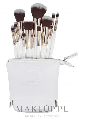 Набор кистей для макияжа ILU Basic Mu White Makeup Brush Set 12 шт. белый