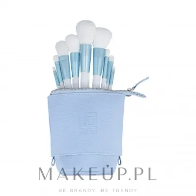 Набор кистей для макияжа ILU Basic Mu Makeup Brush Set 9 шт. синий