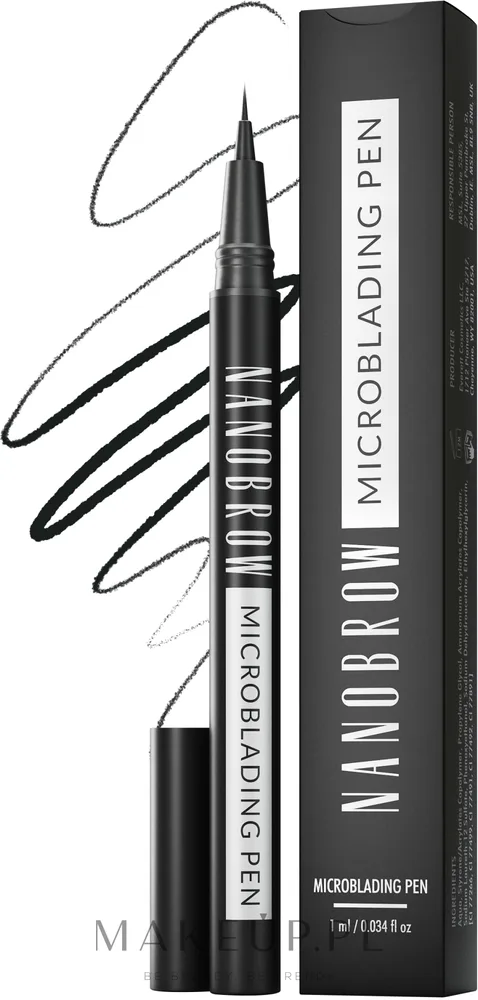 Карандаш для бровей Nanobrow Microblading Pen с ультратонким наконечником, стойкий, 1 мл, оттенок Espresso