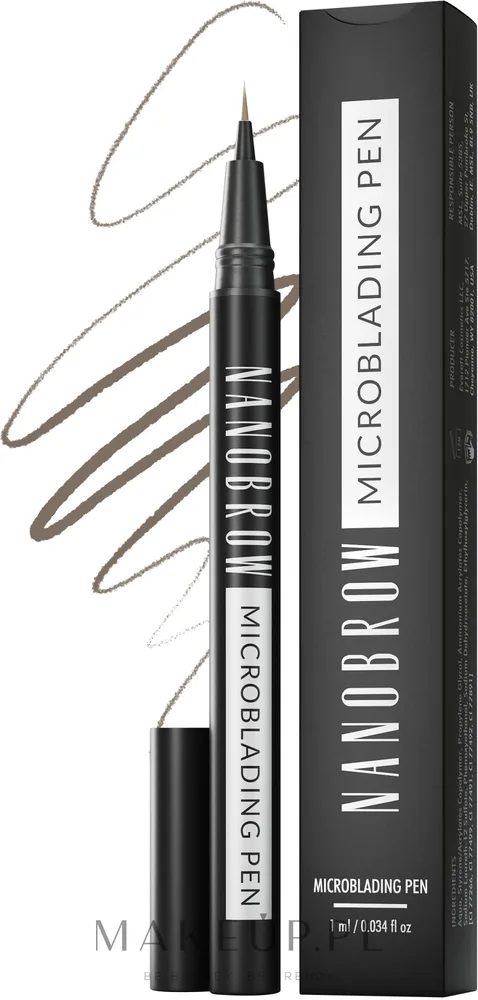 Карандаш для бровей Nanobrow Microblading Pen с ультратонким наконечником, стойкий, 1 мл, оттенок Blonde