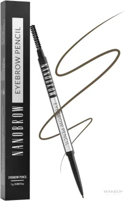 Карандаш для бровей Nanobrow Eyebrow Pencil двусторонний, с щёточкой для растушёвки, 1 г