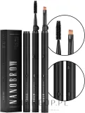 Набор кистей для бровей Nanobrow скошенная кисть и спиральная щеточка — фото 2