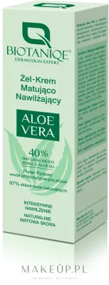 Гель-крем для лица матирующий Biotaniqe Aloe Vera алоэ 50 мл
