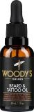 Масло для бороды и татуировок Woody's Beard & Tattoo Oil с аргановым маслом — фото 1