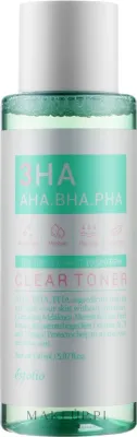 Тоник для лица Esfolio 3HA Clear Toner с AHA, BHA и PHA кислотами и чайным деревом, 150 мл