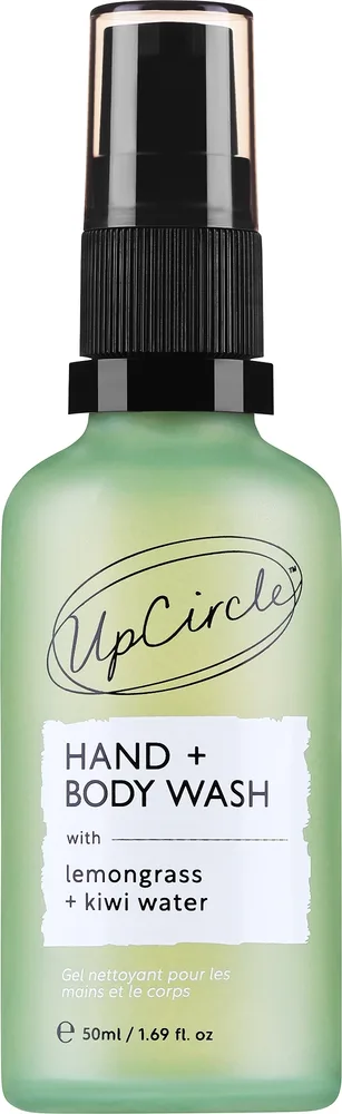 Мыло для рук и тела UpCircle Hand & Body Wash с лемонграссом и киви, мини-формат, 50 мл