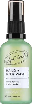 Мыло для рук и тела UpCircle Hand & Body Wash с лемонграссом и киви, мини-формат, 50 мл