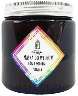 Маска для волос Nowa Kosmetyka Rose & Honey с мёдом и розой, масло шиповника, льна, рисовых отрубей, сквалан, 120 мл