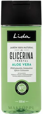 Гель для душа Lida Glicerina Vegetal Aloe Vera с глицерином и алоэ вера, 600 мл