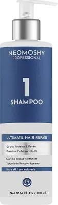 Шампунь Neomoshy Ultimate Hair Repair 1 восстанавливающий, масло ши, протеины, 300 мл, Испания