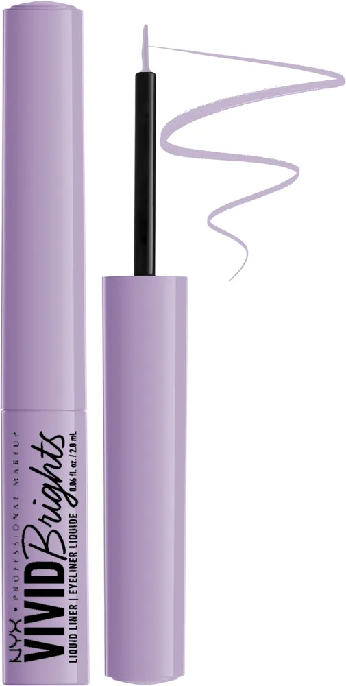 NYX Professional Makeup Eyeliner w płynie - Подводка для глаз NYX Vivid Brights Liquid Liner, оттенок 07 - Lilac Link