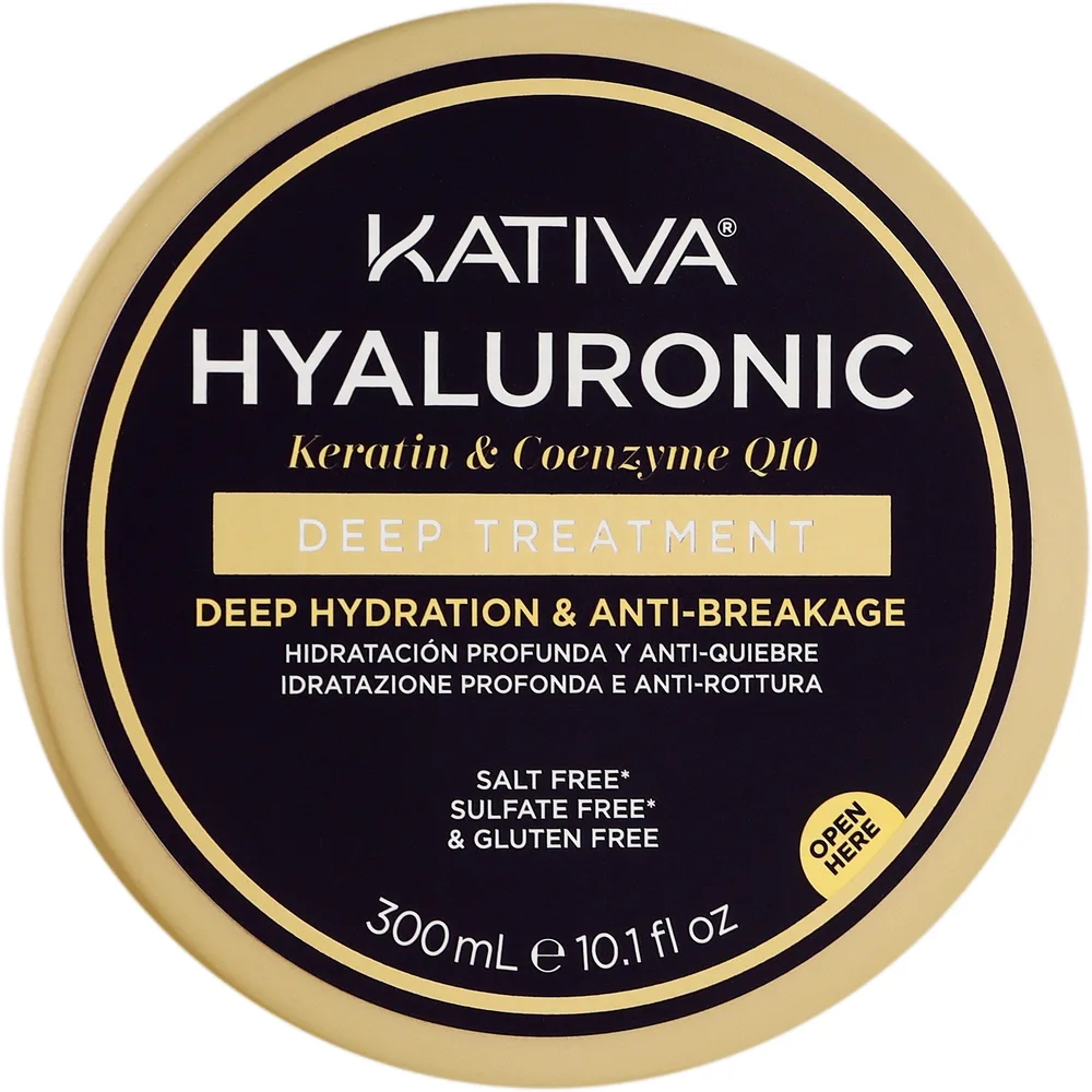 Маска для волос Kativa Hyaluronic увлажняющая, гиалуроновая кислота, аминокислоты, коэнзим Q10, биотин, 300 мл