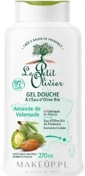 Гель для душа Le Petit Olivier Valensole Almond с оливковой водой и миндалём, 270 мл