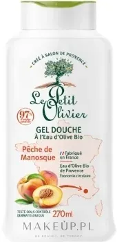 Гель для душа Le Petit Olivier Manosque Peach с оливковой водой и персиком, 270 мл