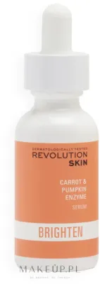 Сыворотка для лица Revolution Skin Brighten с тыквенными ферментами и морковью для сияния 30 мл