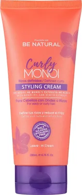 Крем для волос Placenta Life Curly Monoi для кудрявых, определяющий, с маслом монои, без сульфатов, 250 мл