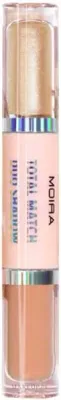 Тени для век Moira Liquid Eyeshadow Total Match Duo жидкие, двойные, перламутровый и матовый оттенки, 3 г