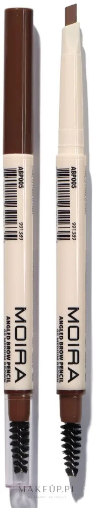 Карандаш для бровей Moira Angled Brow Pencil, оттенок 005 - Medium Brown